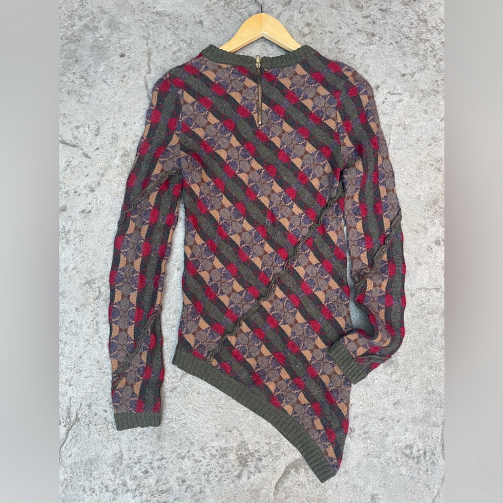 Marc by Marc Jacobs Elliot Asymmetrical Cypress Sweater wool blend - Picture 3 of 7
